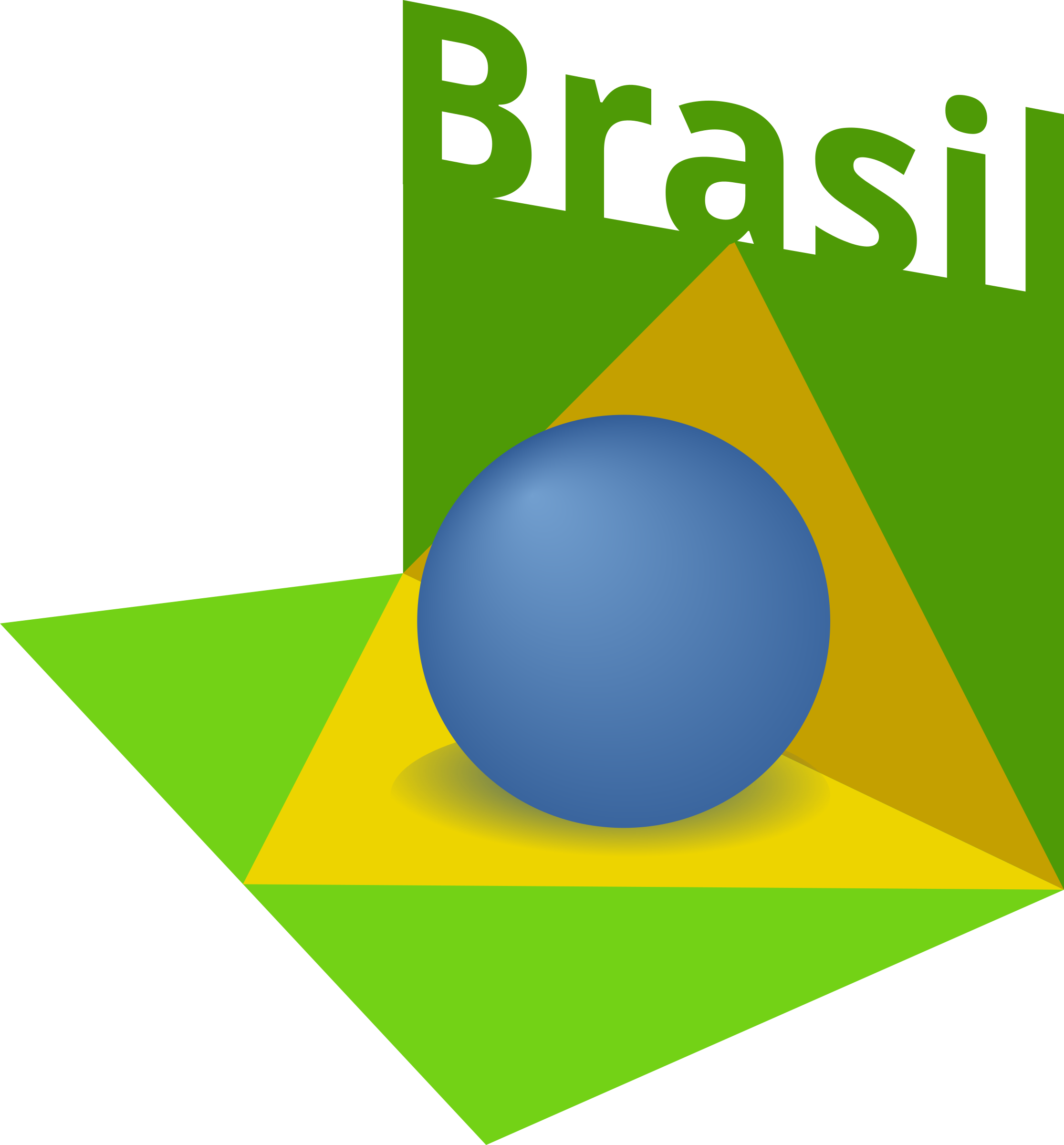 Brazil Clipart Green Flag - Brazil Art Png (2230x2400), Png Download