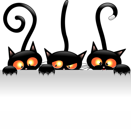 0 C906c 2383c494 Orig Black Cats, Black Cat Art, Cartoon - Funny Black Cat Png (500x493), Png Download