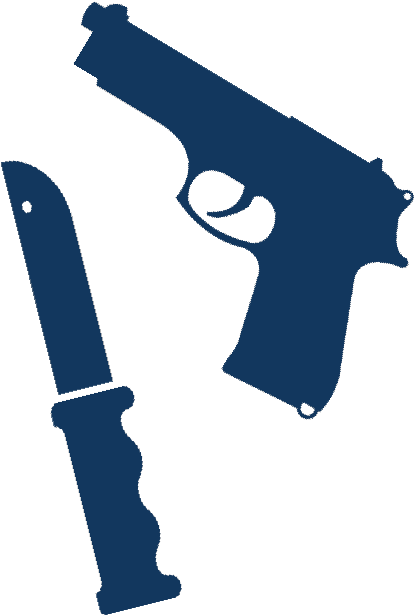 Gun And Knife - Kimonu Dragon M9 H1z1 (633x723), Png Download