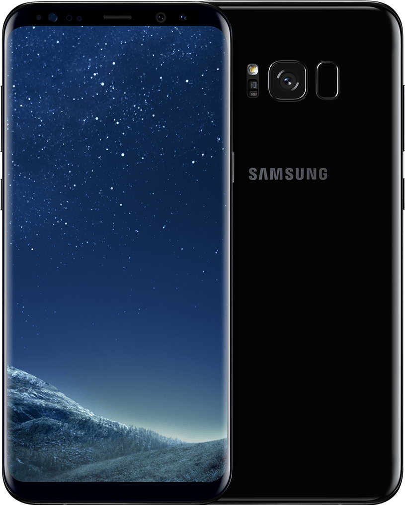 Galaxy S8 - Midnight Black - Samsung Galaxy S8 Midnight Black Png (768x432), Png Download
