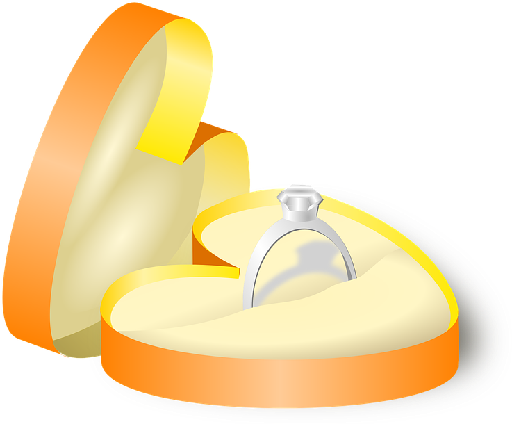 Diamond Images Pixabay Download Free Pictures Wedding - Ring In A Box (740x720), Png Download