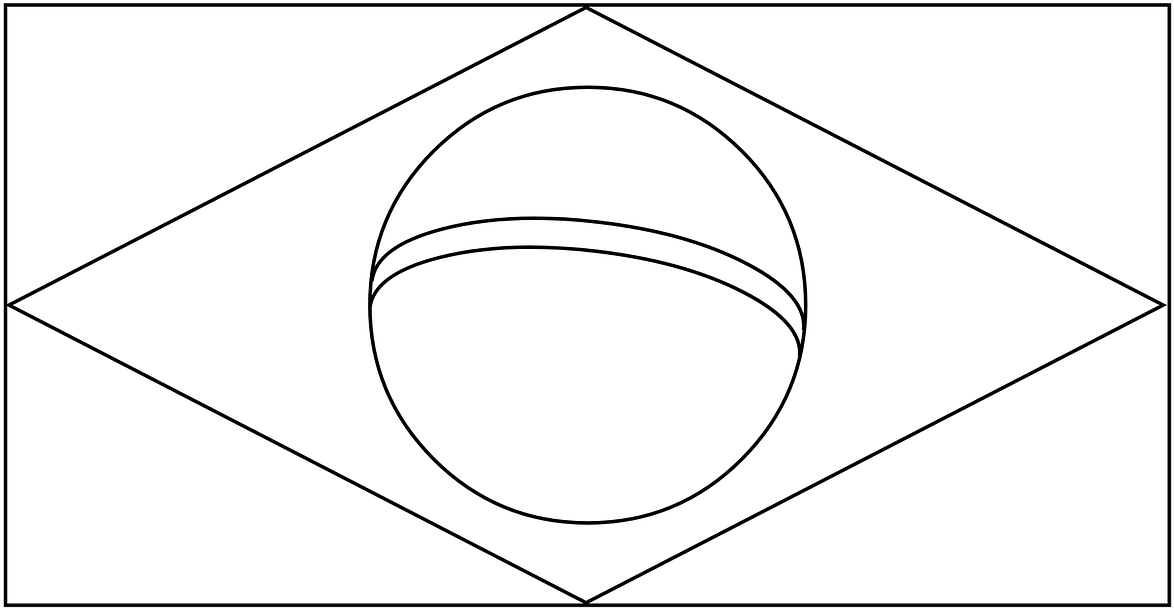 Brazil Flag Such Brazil - Circle (1280x696), Png Download