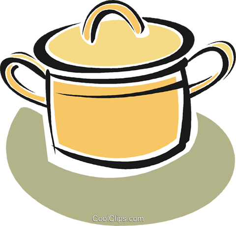 Cooking Pot Royalty Free Vector Clip Art Illustration - Majestic Chef Slow Cooker Liners S/6, Clear (480x460), Png Download