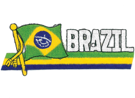 1416 Brazil Flag Patch - Illustration (600x600), Png Download