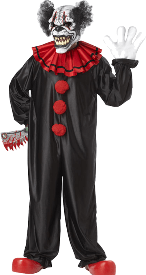 Scary Clown Png - Adult Last Laugh The Clown Costume - Clown (600x951), Png Download
