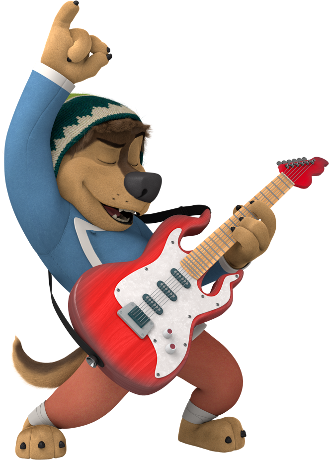 Bodi 3 Rock Dog - Guitar Rock Dog (676x956), Png Download
