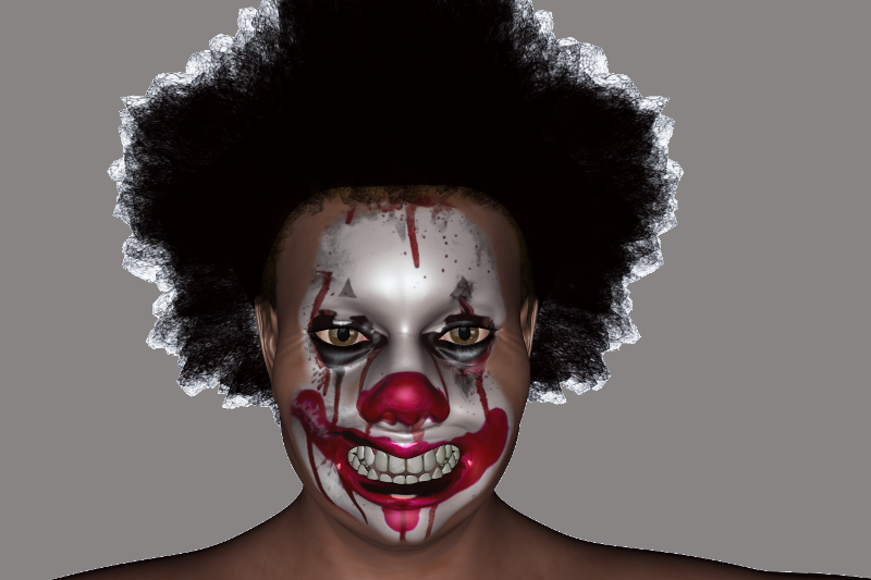 Wise Magi Evil Clown By Wisemagi - Clown (800x533), Png Download