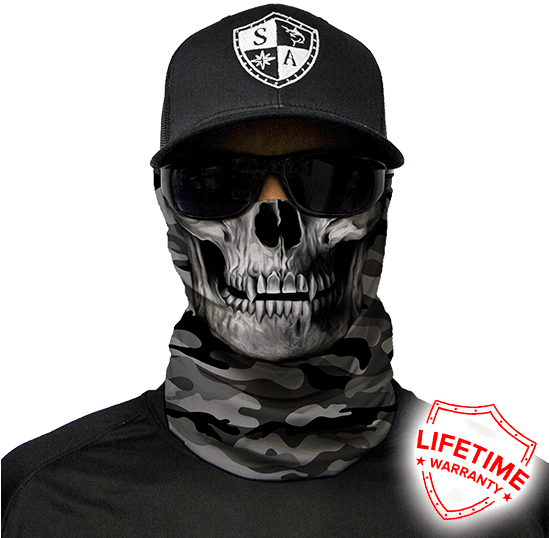 Grey Military Camo Skull - Camo Skull Face Shield (548x548), Png Download