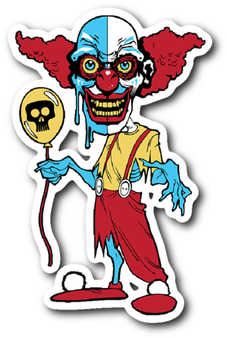 Ihorror Evil Clown Sticker - Clown (580x580), Png Download