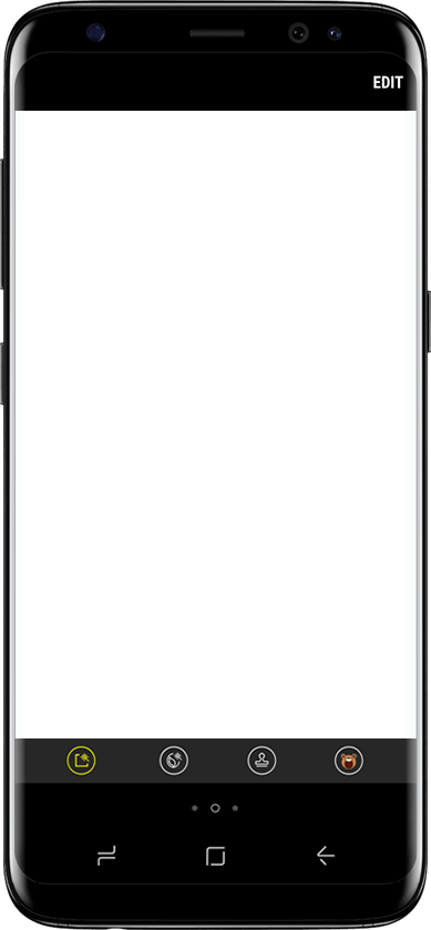 Image Of Galaxy S8 With Empty Screen - Samsung Galaxy S8 (389x840), Png Download