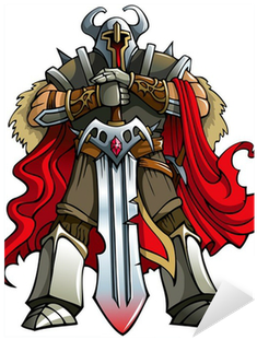 Crusader Knight With Huge Sword, Vector Sticker • Pixers® - Knight (400x400), Png Download