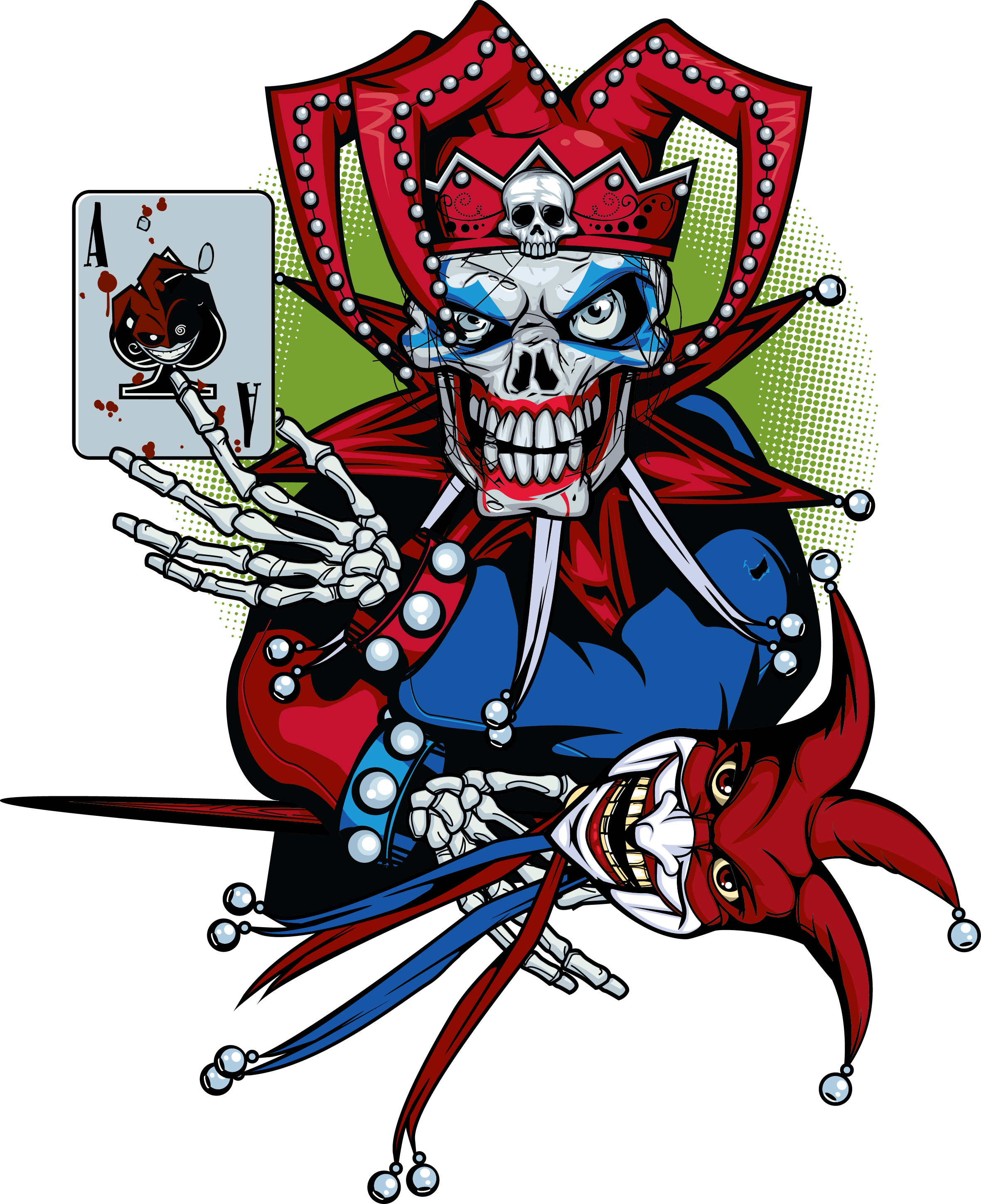 Share This Image - Evil Jester Png (489x600), Png Download
