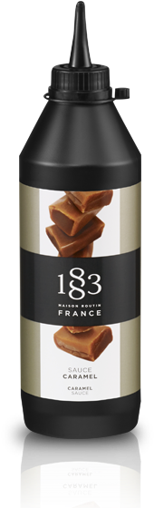 Caramel Sauce - 1883 Chocolate Sauce (298x608), Png Download