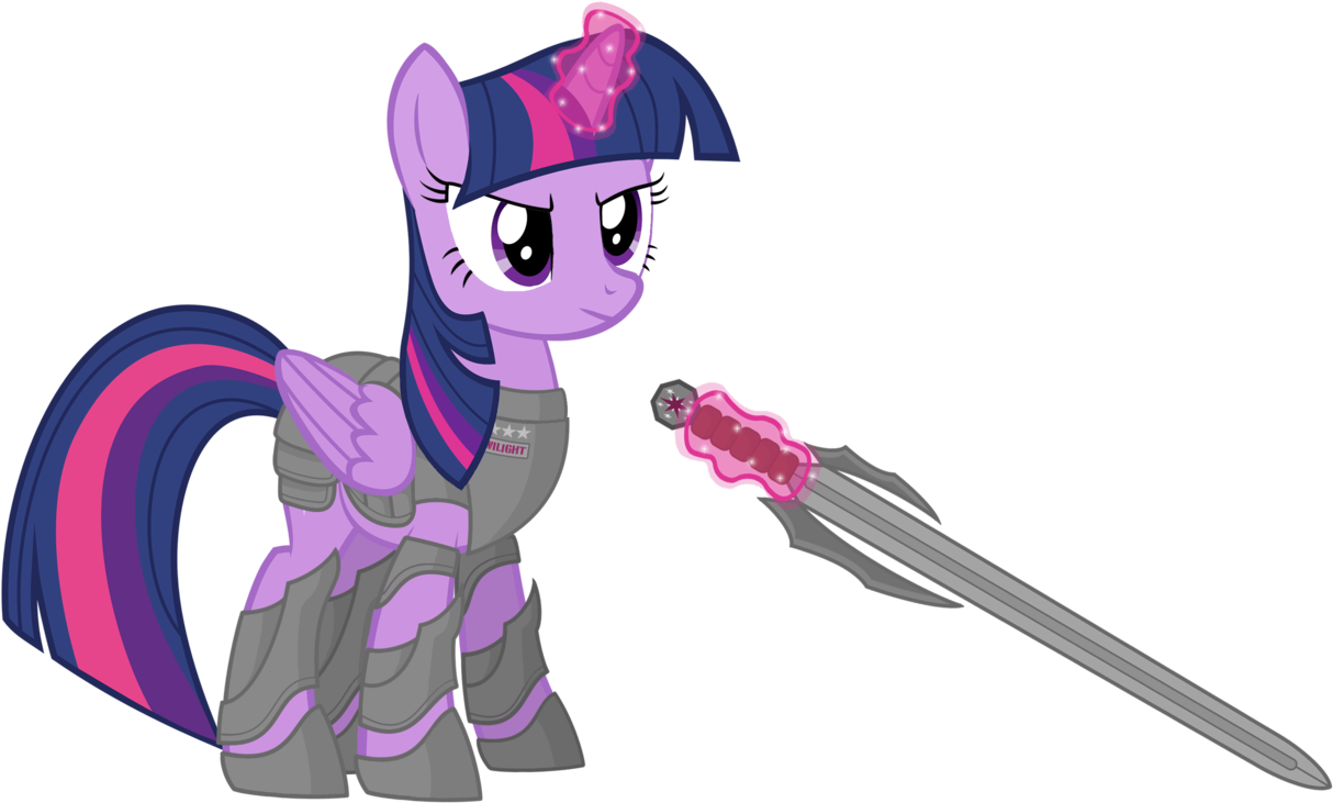 Alicorn, Armor, Artist - Twilight Sparkle Sword (1280x768), Png Download