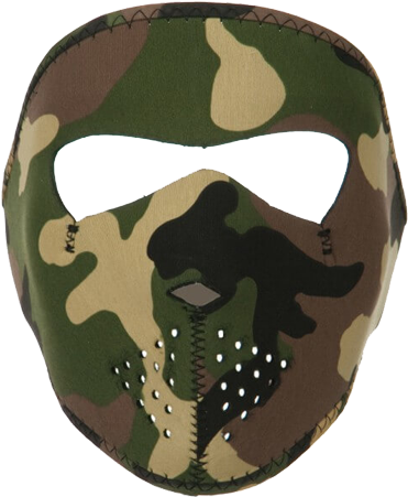 Youth Camo Neoprene Ski Mask - Camo Mask (500x450), Png Download