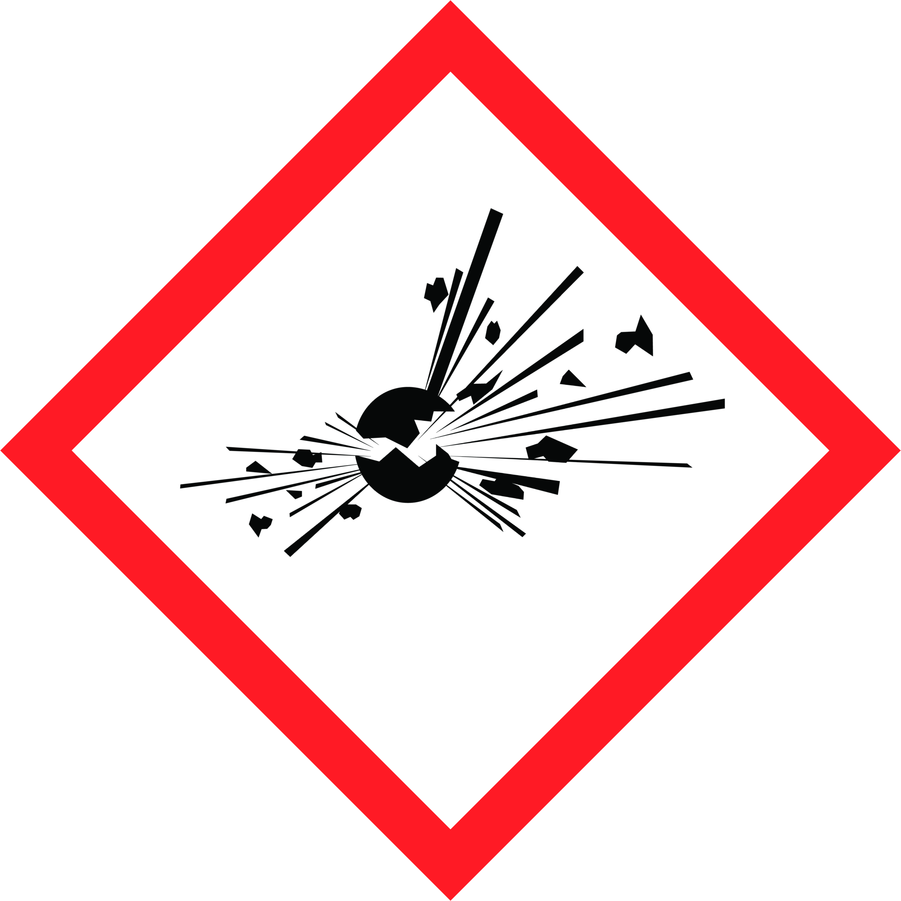 Explosion Clipart Png Png Image - Ghs Pictograms Explosive (2400x2400), Png Download