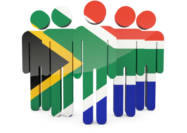 South African Flag People (640x480), Png Download