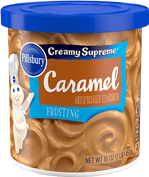 Creamy Supreme® Caramel Flavored Frosting - Pillsbury Creamy Supreme Frosting, Strawberry - 16 (400x400), Png Download