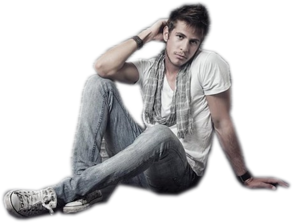 Share This Image - Male Sitting Png Transparent (600x457), Png Download