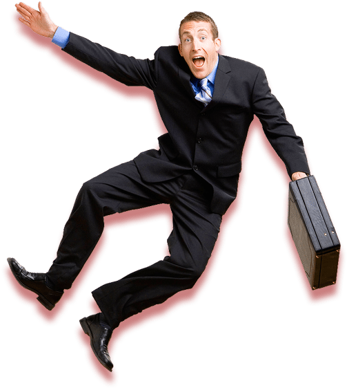 Man 1 - Clicking Your Heels In The Air (527x582), Png Download