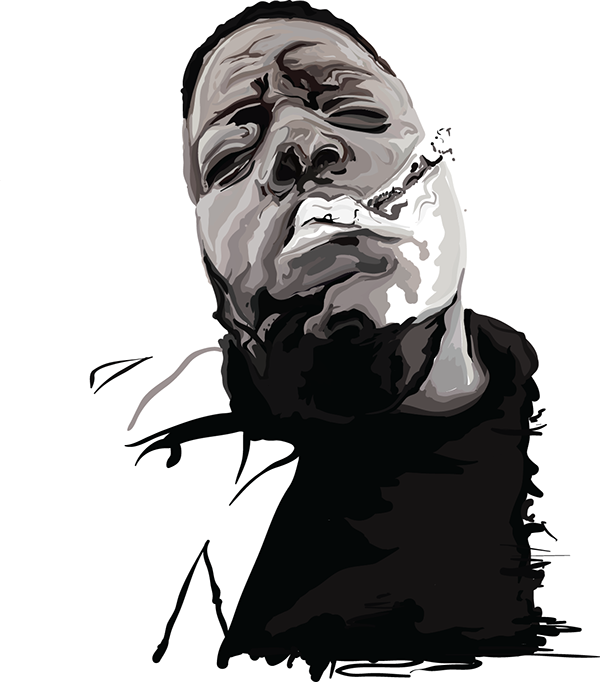 Jpg Free Download Visual Arts Smalls Transprent Png - Biggie Smalls Png (600x682), Png Download