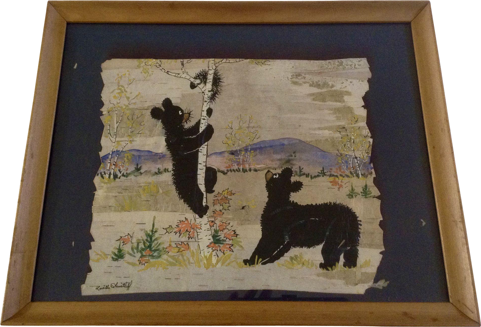 Lucille Shurtliff, Gouache Watercolor And Ink Painting (1911x1911), Png Download