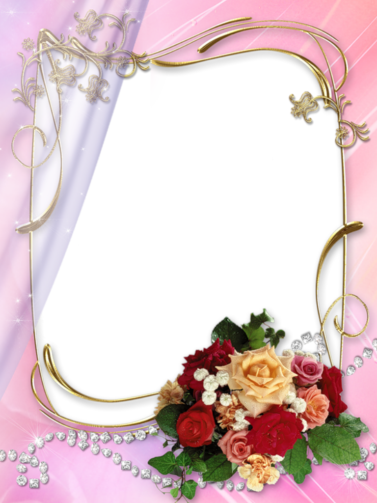 Special Pictures, Page Borders, Note Paper, Rose Background, - Wedding Frames Hd Png (768x1024), Png Download