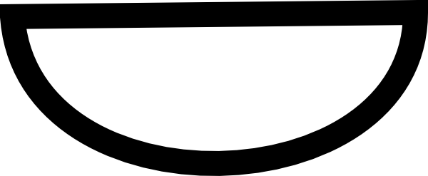 Mouth - Smiley Mouth Outline (600x247), Png Download