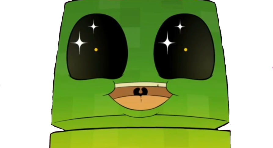 A Cute Creeper By Guddlesthebunny On Deviantart - Cute Minecraft (900x485), Png Download