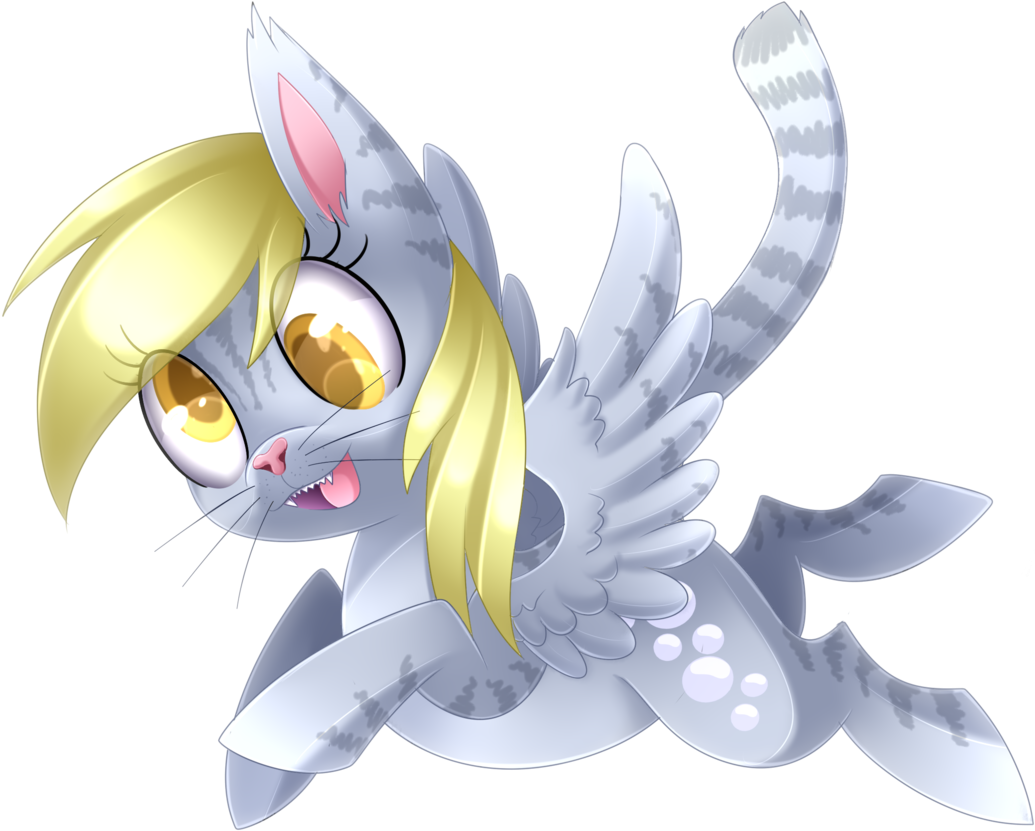 Scarlet-spectrum, Cat, Catified, Cute Little Fangs, - Horse (1280x1024), Png Download