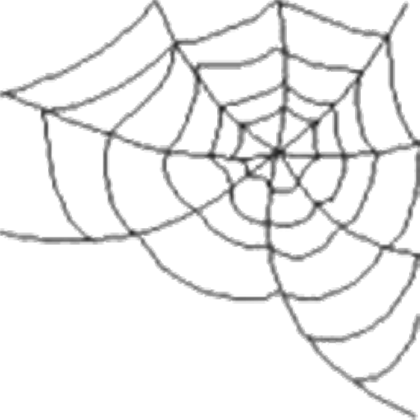 Cobwebs Transparent Corner Vector Black And White Library - Dii Halloween Spider Web Tablecloth Lace Holidays Home (420x420), Png Download