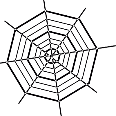 Haunted House Cobweb Vector - Spider Web Tattoo Transparent (400x400), Png Download