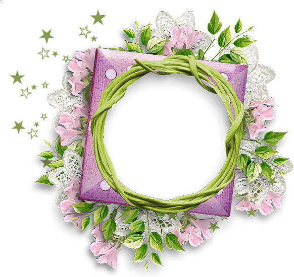 Foto Frame, Borders And Frames, Cute Frames, Png Photo, - Flower Round Frame Png (600x549), Png Download
