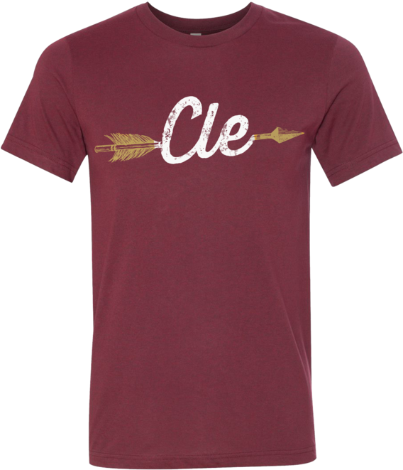 Cle Tribal Arrow Tee - T-shirt (580x776), Png Download