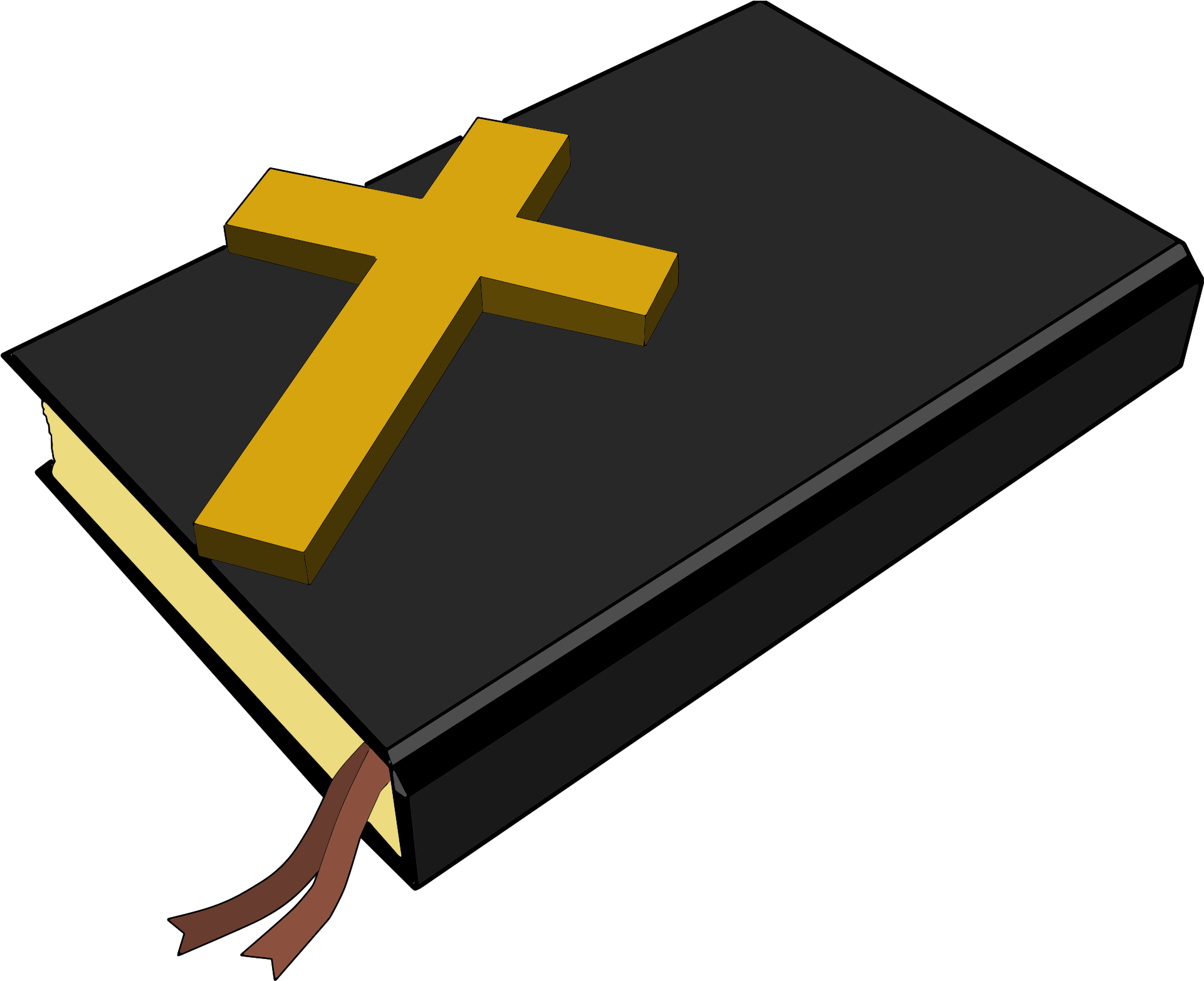 Free Open Bible Clipart Png - Clip Art (2000x1650), Png Download