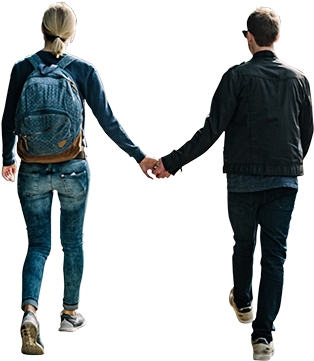 Holding Hands (433x480), Png Download