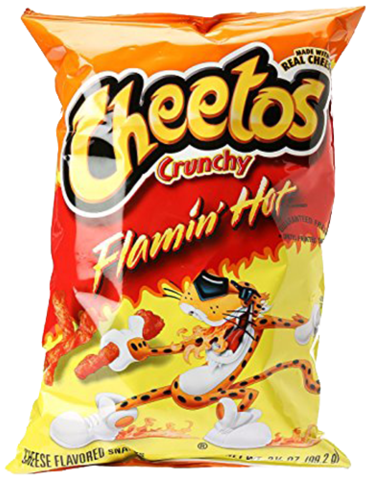 Cheetos Crunchy Flamin' Hot Cheese Snacks - Cheetos Cheese Flavored Snacks, Crunchy, Flamin' Hot (480x480), Png Download