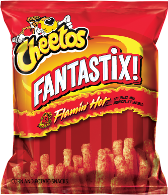 Cheetos® Fantastix ® Flamin' Hot® Flavored Baked Corn - Fantastix Cheetos (334x387), Png Download