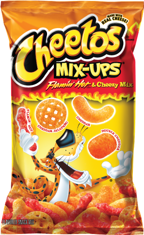 Free Sample Bag Of Cheetos Mix-ups Flamin' Hot & Cheezy - Flamin Hot Cheetos Mix Ups (334x483), Png Download