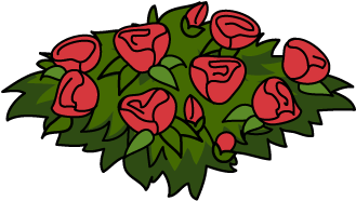 Decoration Flowerbed Red Thumbnail@4x - Nearly Natural 32 In. Geranium And Berry Swag (460x460), Png Download