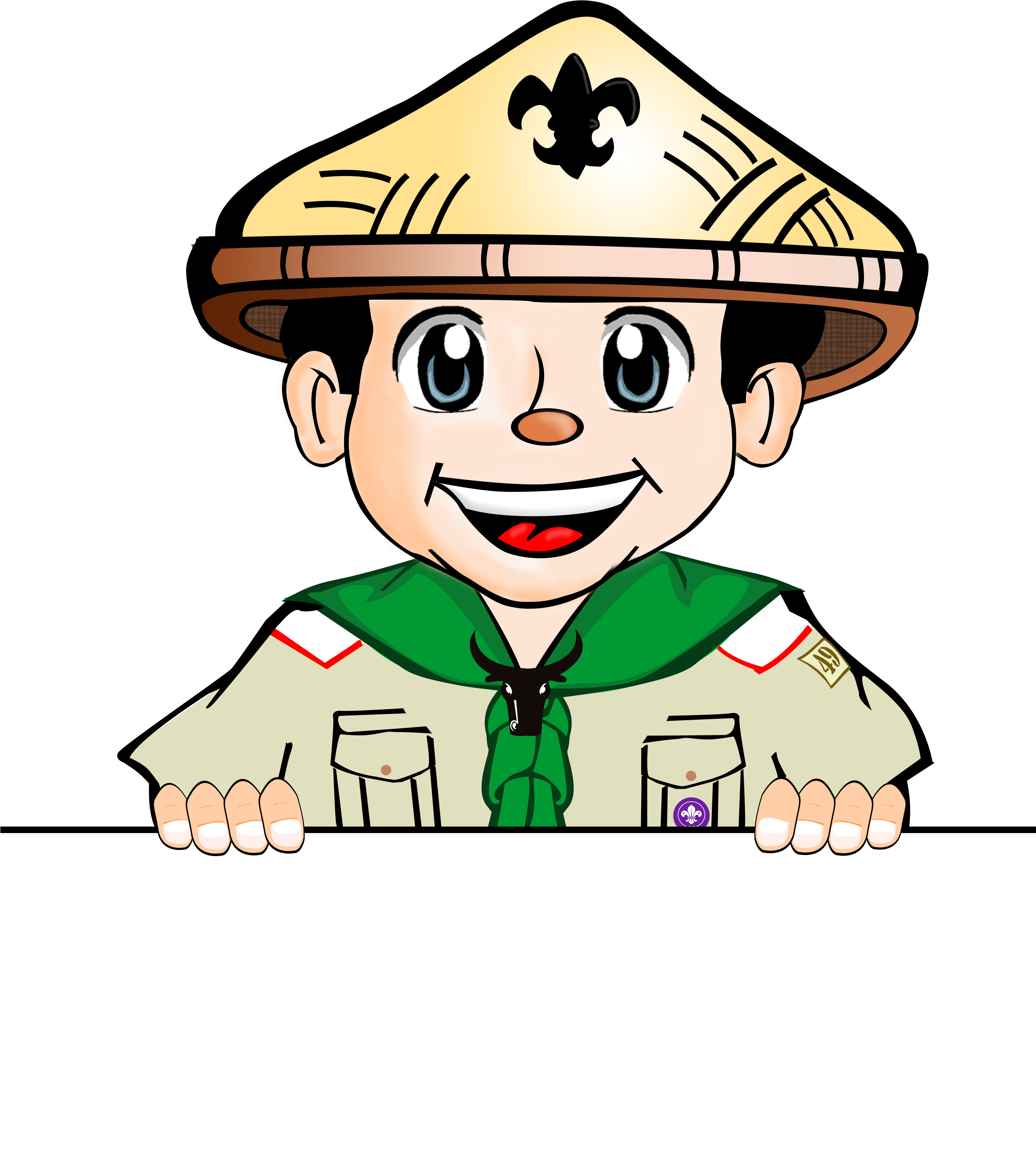 Clip Transparent Library Boy Scout Clipart - Boy Scout Clipart Png (2872x3430), Png Download