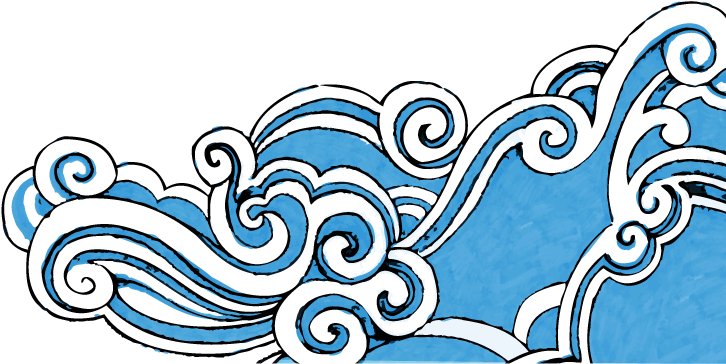 Untitled Document Png Black And White Stock - Sea Wave Wave Png (738x388), Png Download