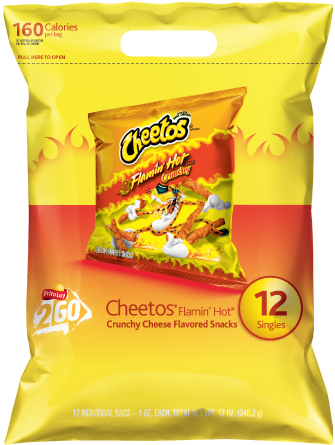 Hot Cheetos 12 Pack (334x483), Png Download