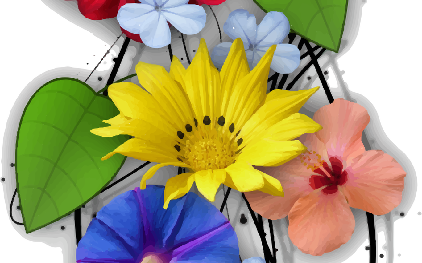 Pretty Spring Flowers Bed Tyme Tales Storyland - Flower (1368x855), Png Download