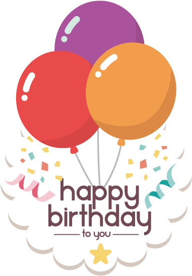 Party Blaster Confetti Png - 7 Happy Birthday To You ( Journal/notebook): 7 (birthday (559x792), Png Download
