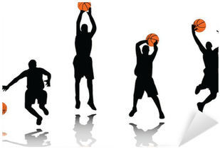 Basketball Players Silhouette - Basketball Player Silhouette (400x400), Png Download