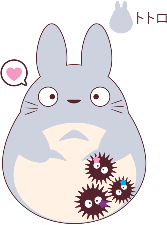 Totoro For Fb Friend Gift By Itachi Roxas-d5wcjda My - Kawaii Dibujo Totoro (779x1026), Png Download