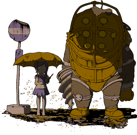 Cartoon - My Neighbor Totoro Parody (618x490), Png Download