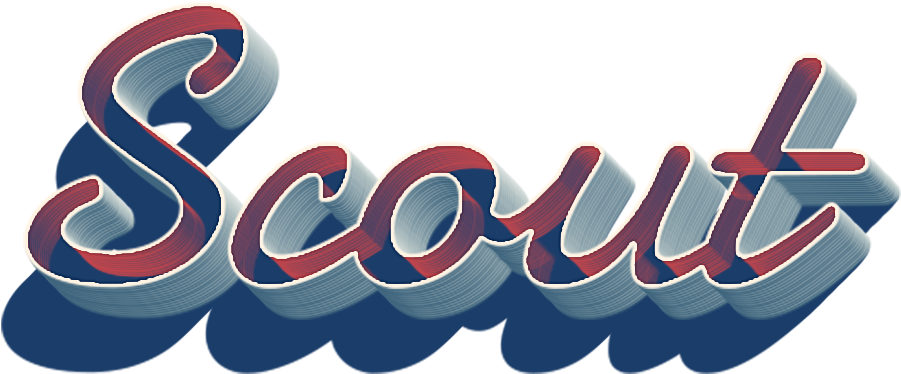 Scout 3d Letter Png Name - Calligraphy (1560x588), Png Download