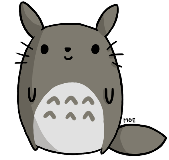 Png Freeuse Download By Moedini On Deviantart Pinterest - Cute Totoro Png (590x557), Png Download